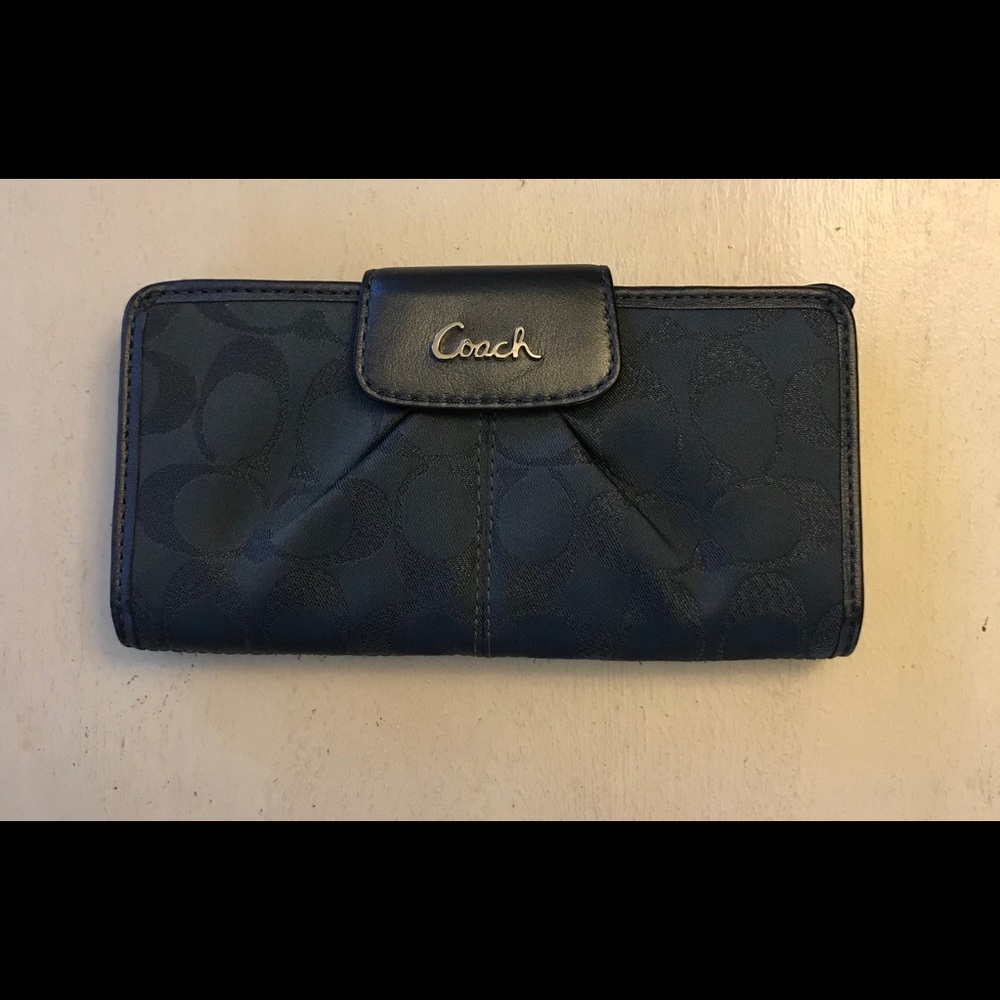 Coach Navy Blue Wallet